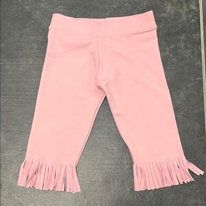 Dori Creations light Pink Fringe capri Leggings size 4